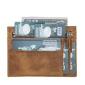 Zip Deri Fermuarlı Kartlık ZPCH V18 Taba thumbnail 4