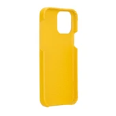 Apple iPhone 12 mini Uyumlu Deri Arka Kapak F360 FL12 Sarı - 4