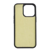 Apple iPhone 13 Pro Uyumlu Deri Kartlıklı Arka Kapak G16 Yeşil thumbnail 3