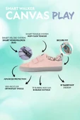 Smart Walker Canvas Play Toz Pembe Barefoot Çocuk Ayakkabı thumbnail 2