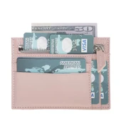 Zip Deri Fermuarlı Kartlık ZPCH NU2 Pembe - 3