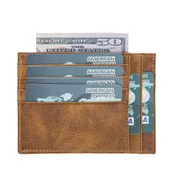 Zip Deri Fermuarlı Kartlık ZPCH V18 Taba thumbnail 3