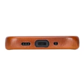 Apple iPhone 13 Uyumlu Deri Arka Kapak ROCK RST2EF Taba - 4