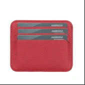 Pedro Slim Deri Kartlık ERC2 Kırmızı thumbnail 3
