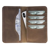 Deri Cüzdan Pasaport PH03 Açık Kahve thumbnail 1