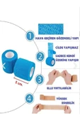MEDLIVE MEDLIVE Koban Bandajı Kendinden Yapışkanlı Bandaj Coban Bandajı Sargı Bandajı Sargı Bilek 5cmx4.5 M. 1 Adet - 3