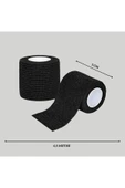 APLUSSAĞLIK APLUSSAĞLIK Siyah Renk Coban Bandajı Elastik Kendinden Yapışkanlı Coban Bandajı Yüksek Kalite ( 5 Cm*4,5m ) - 2