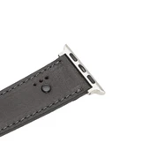 Apple Watch Uyumlu Deri Kordon 42-44-45mm BT Siyah thumbnail 3