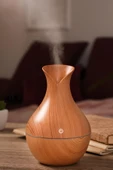 VENİTH AROMATERAPİ VENİTH AROMATERAPİ Mini Ahşap 130 ml Hava Nemlendirici Buhar Makinesi Aromaterapi Koku Yayıcı thumbnail 1