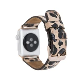 Apple Watch Uyumlu Deri Kordon 42-44-45mm Leopar NE thumbnail 2