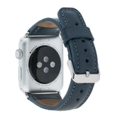 Apple Watch Uyumlu Deri Kordon 38-40-41mm SNB Lacivert - 2