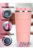 Blissra Paslanmaz Çelik Termos Mug -500 mL– Sızdırmaz Kapaklı Kahve Kupası, Taşınabilir Çelik Bardak - 1