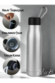 Blissra Paslanmaz Çelik Termos – Gıda Güvenli, Taşıma İpli, Çift Katmanlı-600 mL - 1