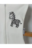 Uyku Tulumu Fermuarlı Kundak 0-3 Ay Zebra Nakışlı - 2