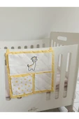 cepli bebek beşik organizer düzenleyici sarı zürafa nakışlı - 2
