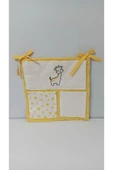 cepli bebek beşik organizer düzenleyici sarı zürafa nakışlı - 3