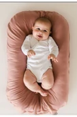 Ege Home organik babynest yenidoğan bebek yatağı koyu pudra - 1