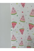 Ege Home kapşonlu müslin panço karpuz desenli thumbnail 2