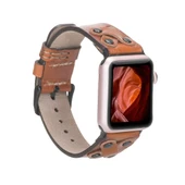 Apple Watch Uyumlu Deri Kordon Cross 42-44-45mm BT RST2E thumbnail 1