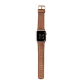 Apple Watch Uyumlu Deri Kordon 42-44-45mm G19 Taba - 4