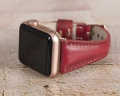 Apple Watch Uyumlu Deri Kordon 42-44-45mm Slim V4EF - 3