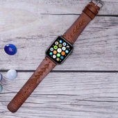 Apple Watch Uyumlu Deri Kordon 42-44-45mm RST2EF Boras thumbnail 4