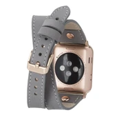 Apple Watch Uyumlu Deri Kordon 42-44-45mm Slim DT RGRST9 - 2