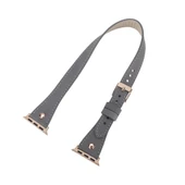 Apple Watch Uyumlu Deri Kordon 42-44-45mm Slim DT RGRST9 - 3