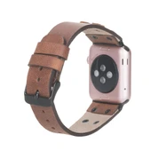 Apple Watch Uyumlu Deri Kordon Cross 42-44-45mm BT TN02 thumbnail 2