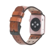 Apple Watch Uyumlu Deri Kordon Cross 42-44-45mm BT RST2E thumbnail 2