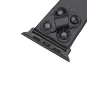 Apple Watch Uyumlu Deri Kordon Cross 42-44-45mm BT RST1 - 3