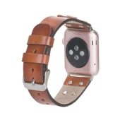 Apple Watch Uyumlu Deri Kordon Cross 42-44-45mm ST RST2E - 2
