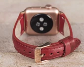 Apple Watch Uyumlu Deri Kordon 42-44-45mm Slim V4EF - 2