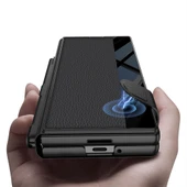 Zipax Samsung ​Galaxy Z Fold 7 Kılıf Kamera Korumalı Aynalı Kalem Bölmeli Zr-Fest thumbnail 2