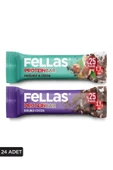 Protein Bar 32g Süper İkili Kutu 24 Adet - Duble Kakaolu x 12 Adet + Fındıklı x 12 Adet - 1