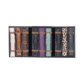 Hakiki Deri, El Yapımı, Saat Kordonu Taşıma Çantası, Kömür Siyah - 1