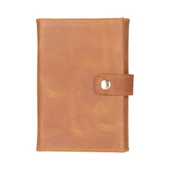 Hakiki Deri, El Yapımı, Saat Kordonu Taşıma Çantası, Tan Rengi - 5