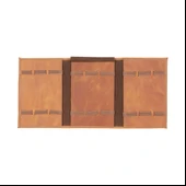 Hakiki Deri, El Yapımı, Saat Kordonu Taşıma Çantası, Tan Rengi - 2