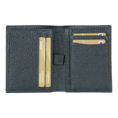 Purahide Deri Cüzdan, 7 Adet Kart Bölmesi, Dokulu Siyah thumbnail 1