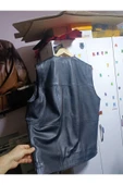 Hakiki Kuzu Derisi Avcı Yeleği siyah renk thumbnail 4