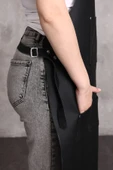 Dana Derisi Önlük Siyah Renk thumbnail 3