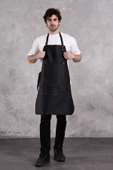 Dana Derisi Önlük Siyah Renk Erkek thumbnail 6