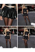 Newyork Fır Fır Lastik Belli Kısa Etek Gece Party - 4