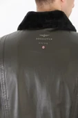Pilot mont hakiki deri erkek yeşil renk thumbnail 3