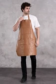 Dana Derisi Önlük Taba Renk Erkek thumbnail 6