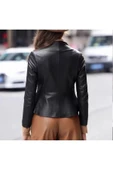 Kadın hakiki deri slim fit ceket - 2