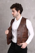 Hakiki Deri Yelek - 1