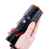 Wison El Feneri - Zoomlu - Şarjlı 30 W - Metal Gövde thumbnail 3