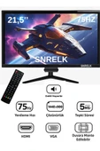 SNRELK 21,5" SESLİ DAHİLİ HOPARLÖR 12V (KUMANDALI) Geniş Ekran 75 Hz 5ms (VGA,HDMI) Led Monitör thumbnail 1
