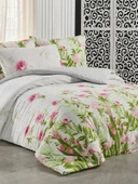 Pamuklu Çift Kişilik Nevresim Takımı - Yumuşak Dokulu 200x220 cm ( Çarşafı King Size ) - 5